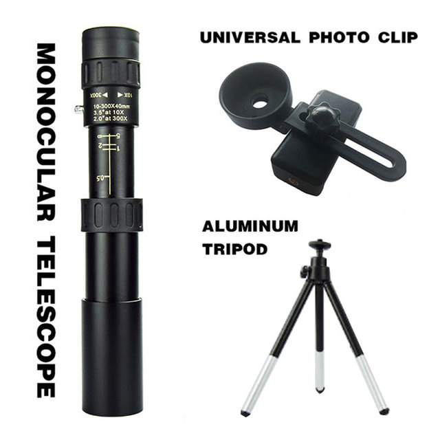 Telescópio Monocular Profissional Zoom HD 10-300X 40mm |Frete Grátis|